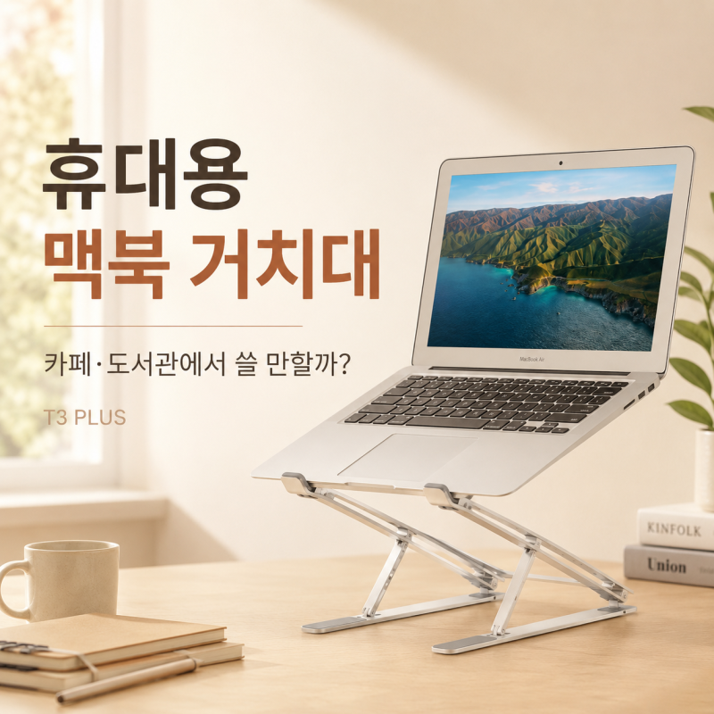 휴대용 노트북거치대 카공할 때 크리에이트 T3 pro가 편한 이유