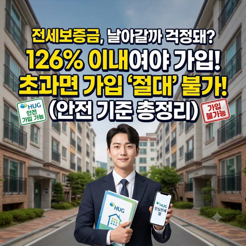 전세보증금 반환보증 가입 시기 공시가격 126퍼센트 적용 기준 총정리