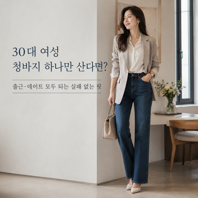 30대 여성 청바지 하나만 산다면? 출근·데이트 모두 되는 실패 없는 핏