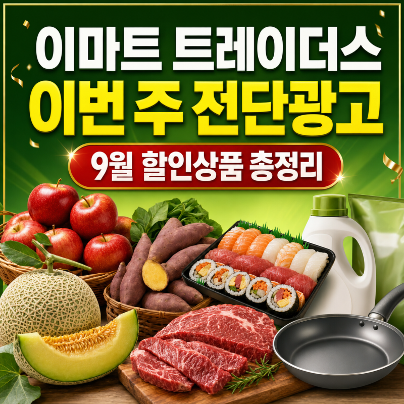 이마트 트레이더스 전단광고&9월 휴점일