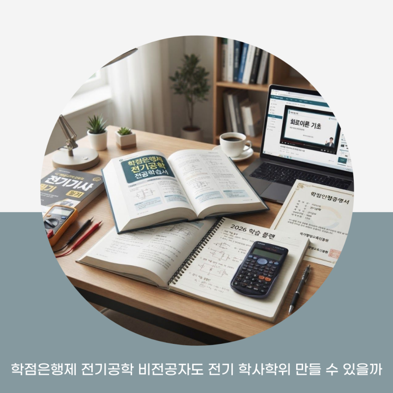 학점은행제 전기공학 비전공자도 전기 학사학위 만들 수 있을까