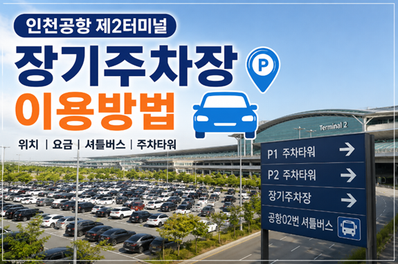 인천공항 제2터미널 장기주차장 이용방법｜요금·위치·공항버스 총정리