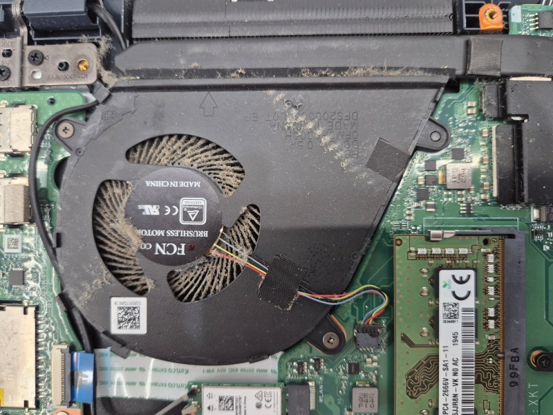 대구 ASUS X571G 노트북 배터리 교체·내부청소 | 써멀 재도포까지 한 번에