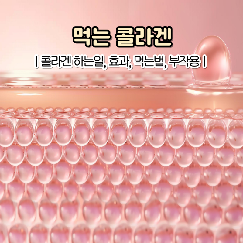 먹는 콜라겐 효과 있을까? 콜라겐 효능 복용법 부작용은?