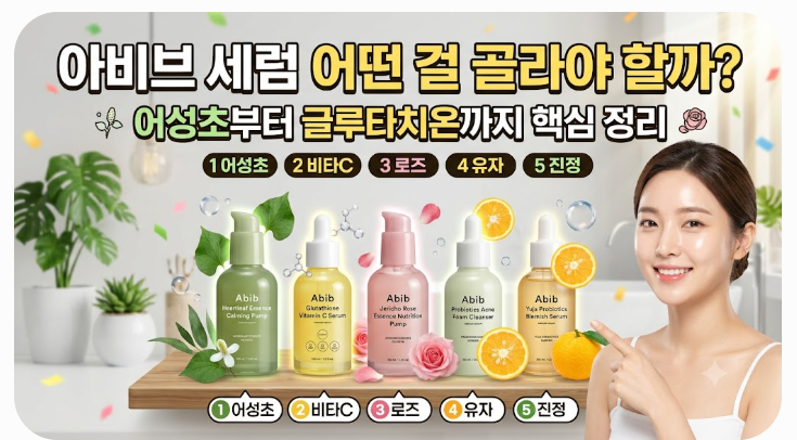아비브 세럼 어떤 걸 골라야 할까 어성초부터 글루타치온까지 핵심 정리