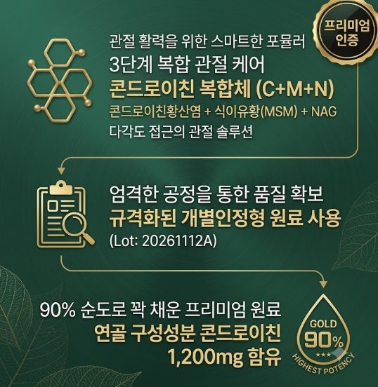 고려은단 관절 올케어 성분 효능부터 솔직 후기까지! 콘드로이친 MSM NAG 관절 영양제 추천 원....