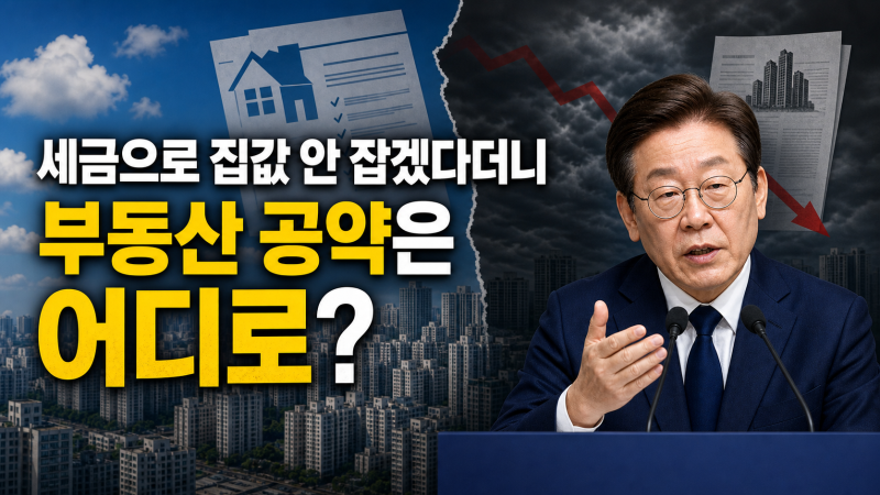 “세금으로 집값 안 잡겠다더니” 이재명 부동산 공약은 어디로 갔나