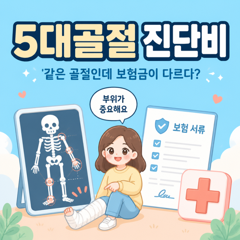 "같은 골절인데 보험금이 다르다?".. 5대골절 진단비