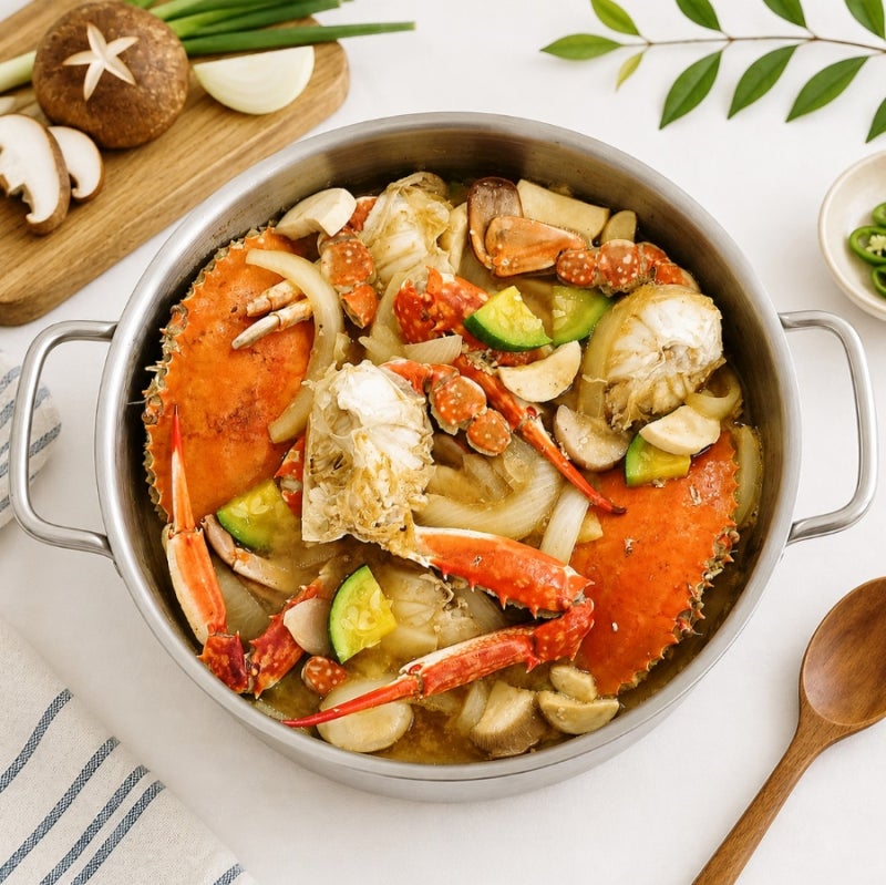 꽃게탕 레시피! "비린내 싹 잡는 비결은?" 꽃게 된장찌개 끓이는법