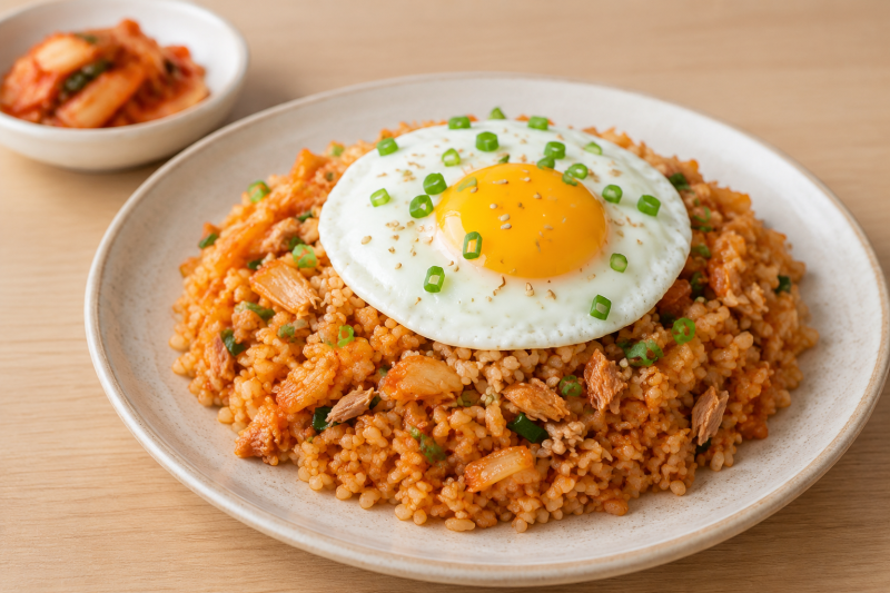 참치김치볶음밥 레시피｜찬밥으로 고슬고슬하게 만드는 법