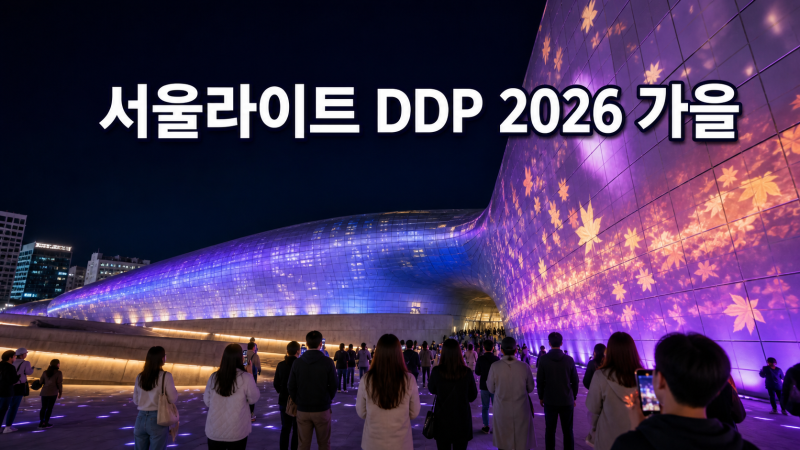 동대문 야간 데이트 추천: 서울라이트 DDP 2026 가을 즐기는 법
