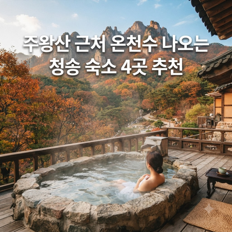 주왕산 인근 온천수가 나오는 청송 숙소 추천 4곳