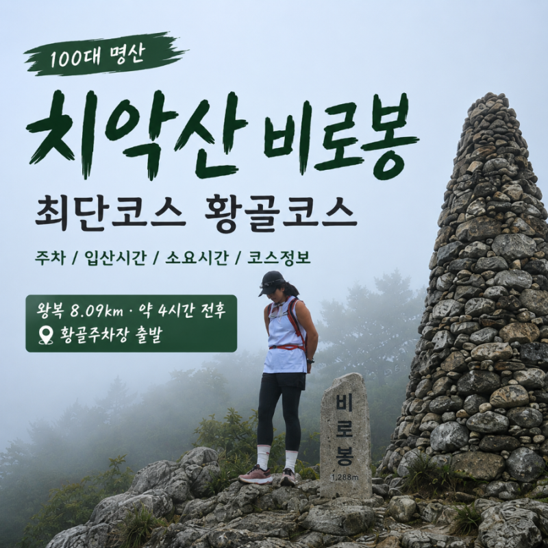 치악산 비로봉 최단코스 황골코스｜주차 · 등산시간 · 입석대 · 쥐너미재