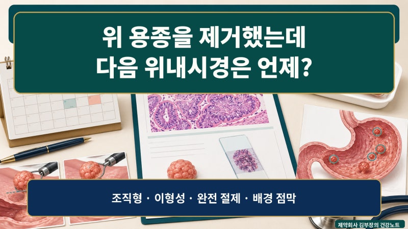 위 용종을 제거했는데,다음 위내시경은 언제 받아야 할까?