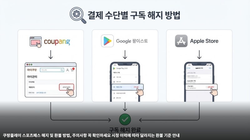쿠팡플레이 스포츠패스 해지 및 환불 방법, 주의사항 꼭 확인하세요 시청 이력에 따라 달라....