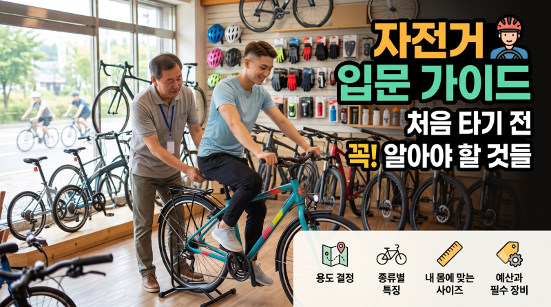 자전거를 처음 접하기 전 알아야할 것들