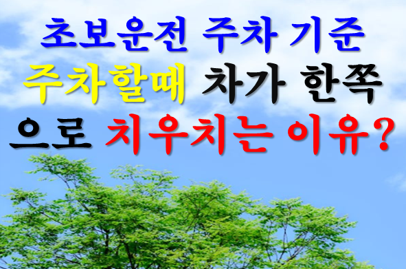 주차할 때 차가 한쪽으로 치우치는 이유｜초보운전 주차 기준점 4단계