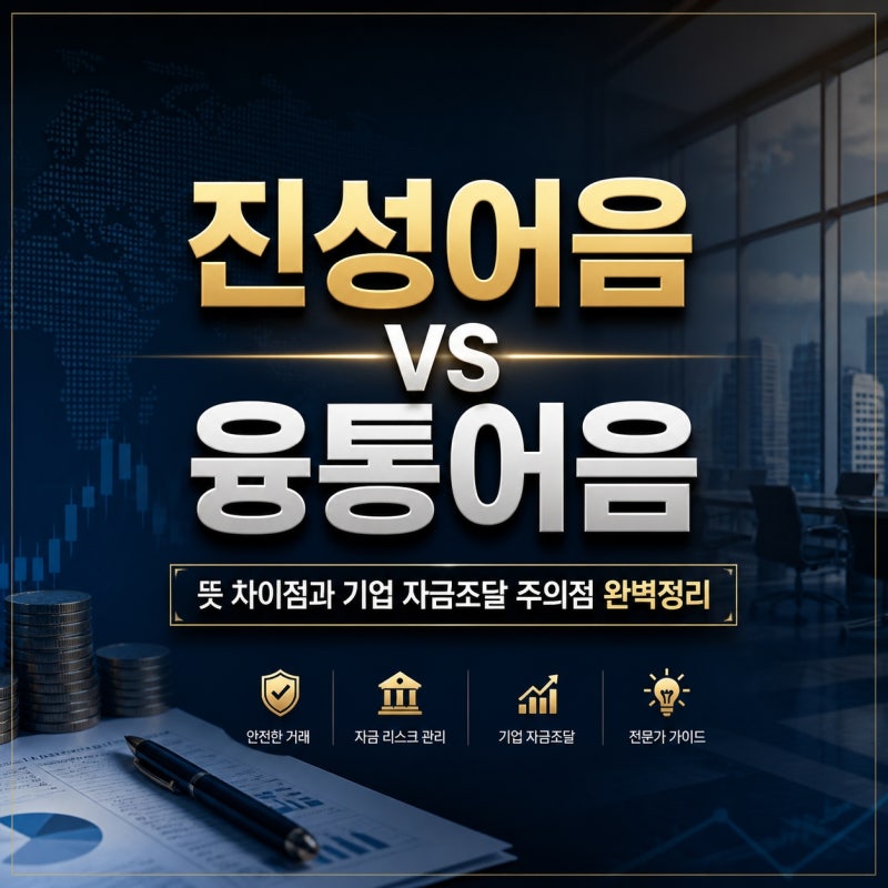 진성어음 융통어음 뜻 차이점, 기업 자금조달 주의점