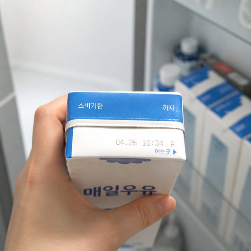 우유 효능 유통기한 소비기한 개봉 후 며칠까지?