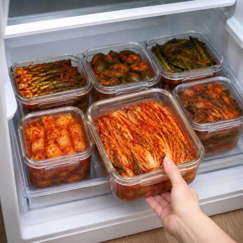 김치냉장고 없이 김치 보관법 일반냉장고 오래 보관 팁 온도