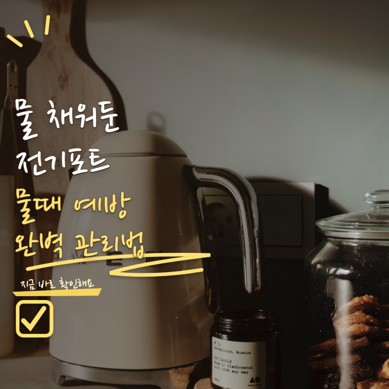 '전기포트 물 계속 채워두면 안 됩니다' 물때 줄이는 관리법 5가지