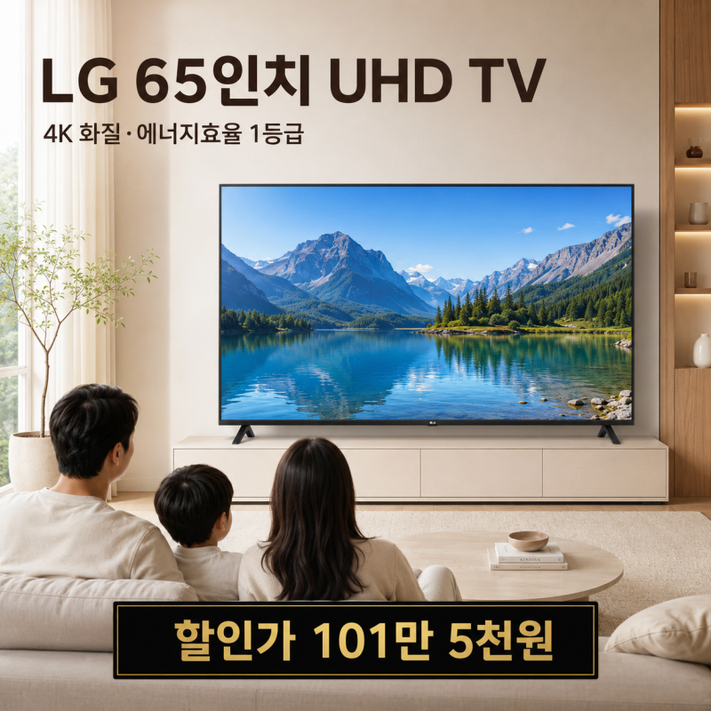 "LG UHD TV 4K 울트라HD" 2025 1등급 65UA7500ENA (163cm), 스탠드 100만원대에서 따져볼 핵심 사양