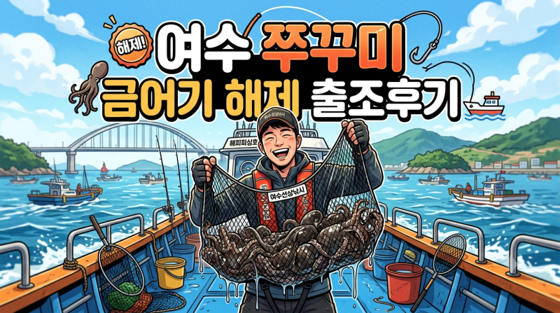 2026년 9월 1일 쭈꾸미 금어기 해제 여수 출조 후기