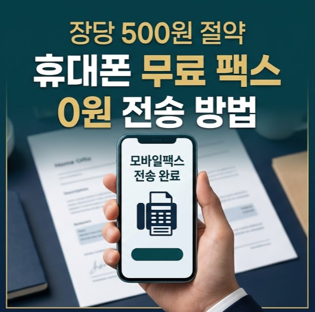 "팩스 한 장에 500원?" 돈 낭비 막아줄 무료 휴대폰 팩스