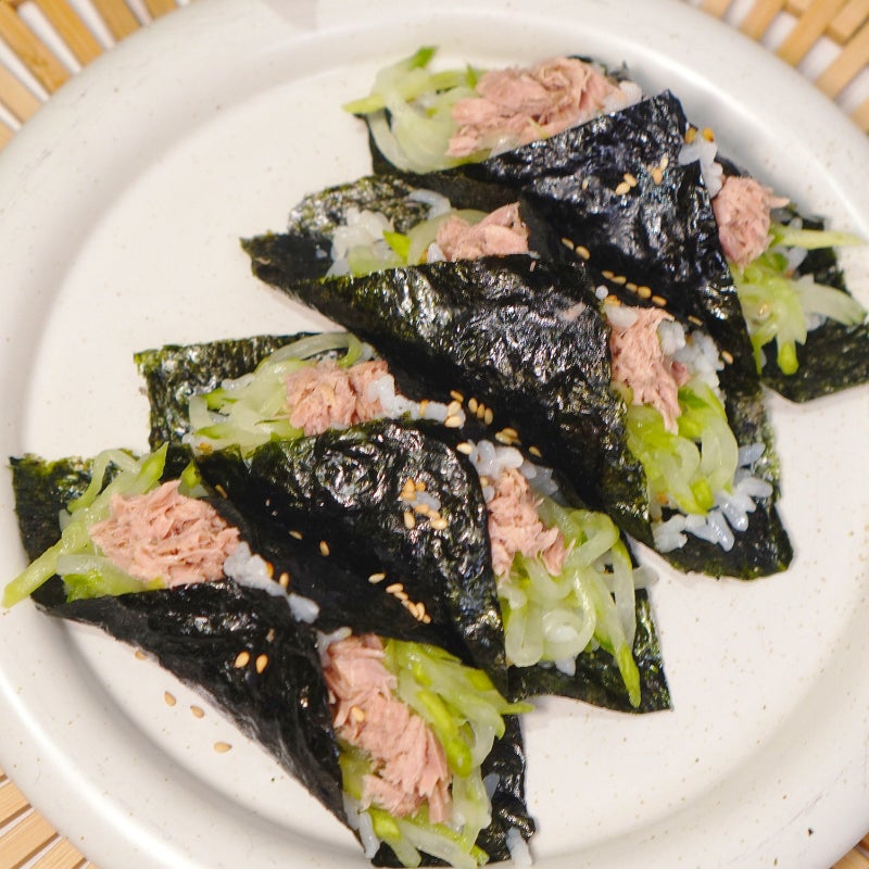 말지 말고 접으세요! 5kg 뺄 때 자주 먹었던 오이참치김밥 레시피