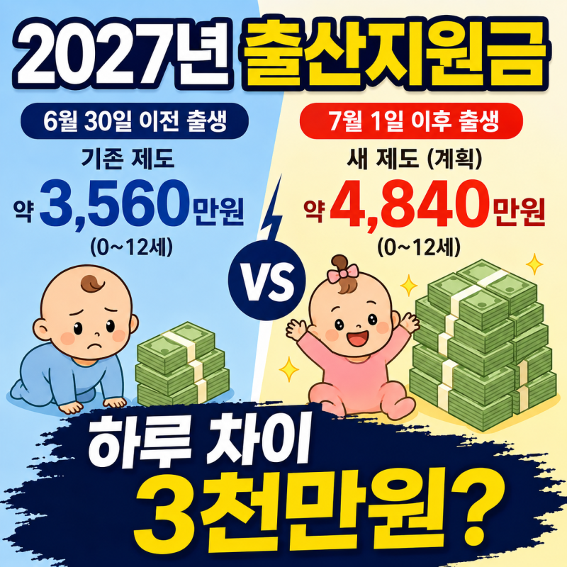 2027년 출산지원금 확대 역차별 논란 얼마 차이 날까? 세부내용 총정리