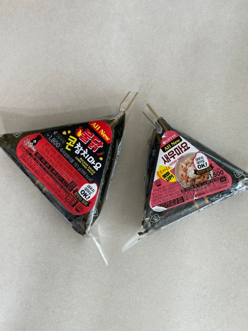세븐일레븐 삼각김밥 추천: 불닭콘참치마요, 새우마요 가격 칼로리