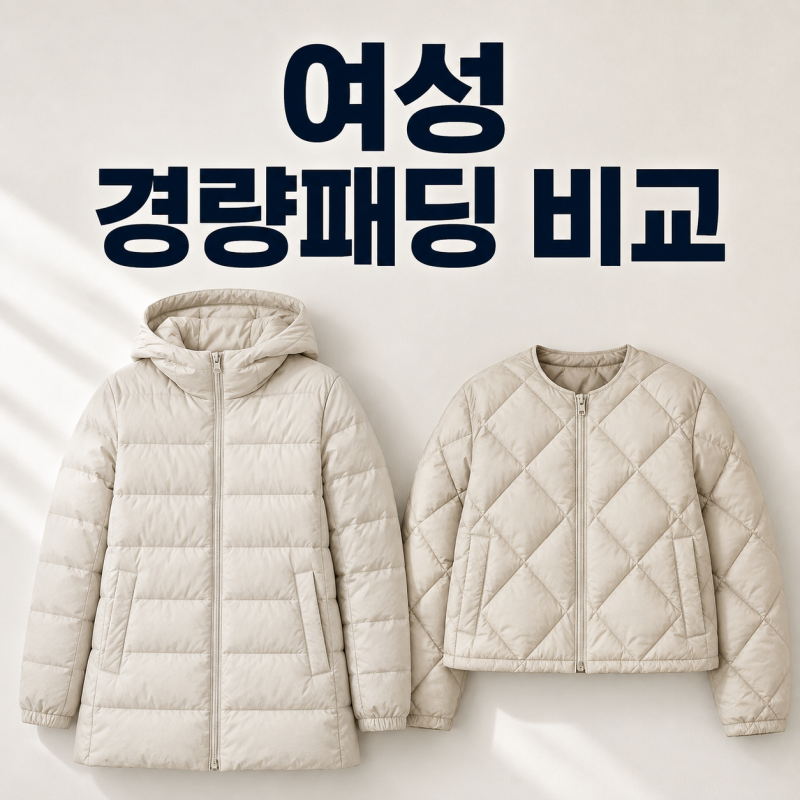 노스페이스 디스커버리 여성 경량패딩 비교, 2026 FW 가격과 기장·충전재 차이