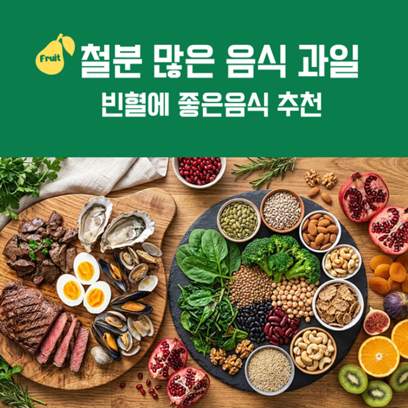 철분 많은 음식 과일, 빈혈에 좋은음식 추천