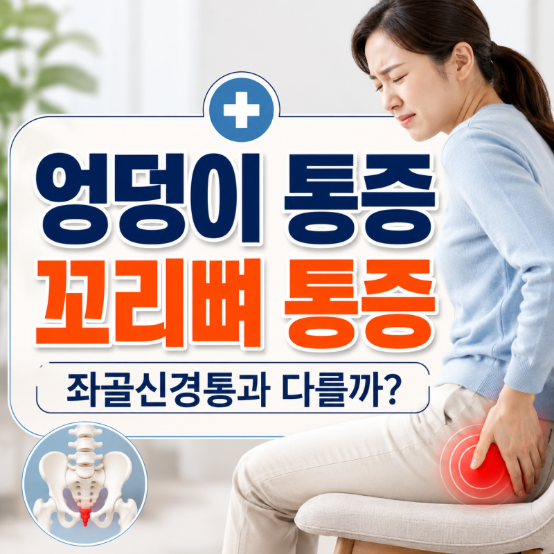 엉덩이 통증과 꼬리뼈 통증, 좌골신경통과 다를까?