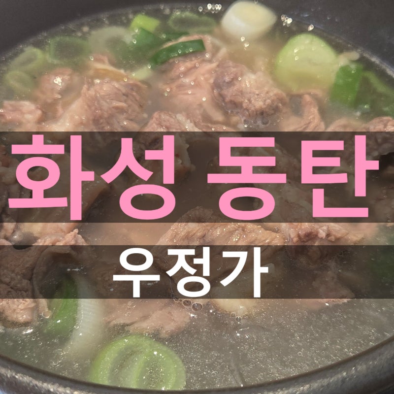 동탄역 점심 맛집 우정가 냄새 1도 없는 국물 깔꼼한 갈비탕