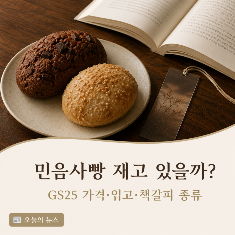 민음사빵 재고 있을까? GS25 가격·입고·예약과 책갈피 종류