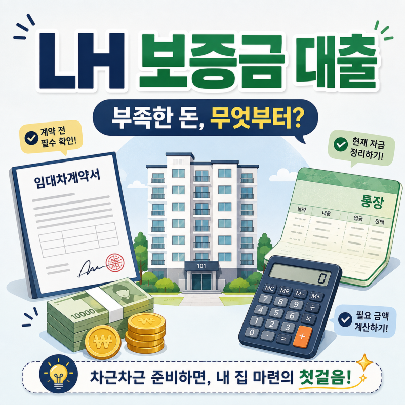 LH 보증금 대출 가능할까? 국민임대 당첨 후 무엇부터 확인할까?