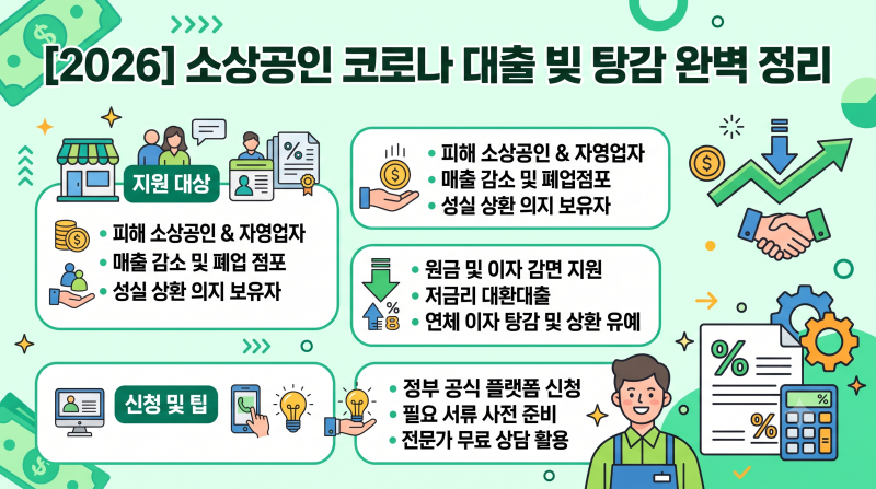 형평성 논란 소상공인 대출 탕감 확정! 대상·시기·성실상 환자 혜택 총정리
