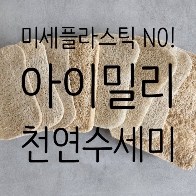 천연 수세미 추천 | 미세 플라스틱 걱정 없는 아이밀리 천연 수세미 후기