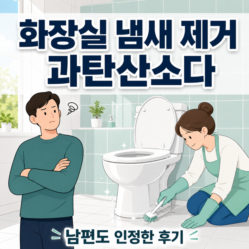화장실 냄새 제거 과탄산소다로 끝장본 후기, "나는 안 냄새나"던 남편도 결국 인정했습니다