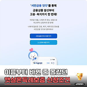 햇살 론 특례보증 조건 총정리 신청방법 햇살 론 15, 햇살 론 유스는 뭘까