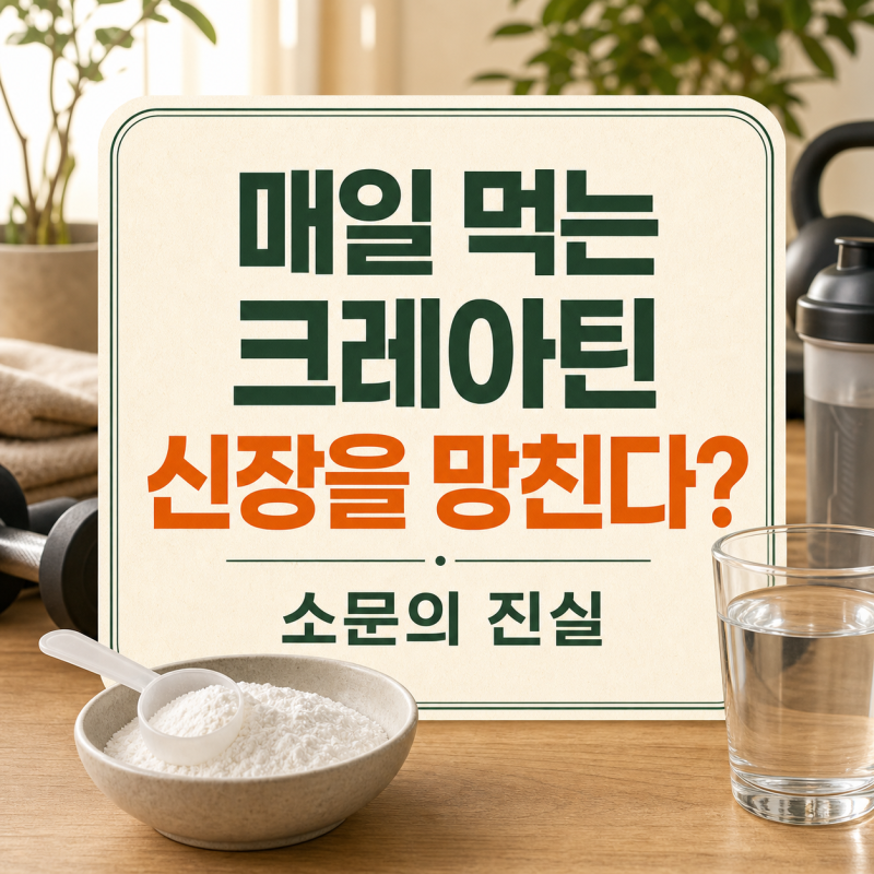 매일 먹는 크레아틴, 신장을 망친다는 소문은 사실일까?