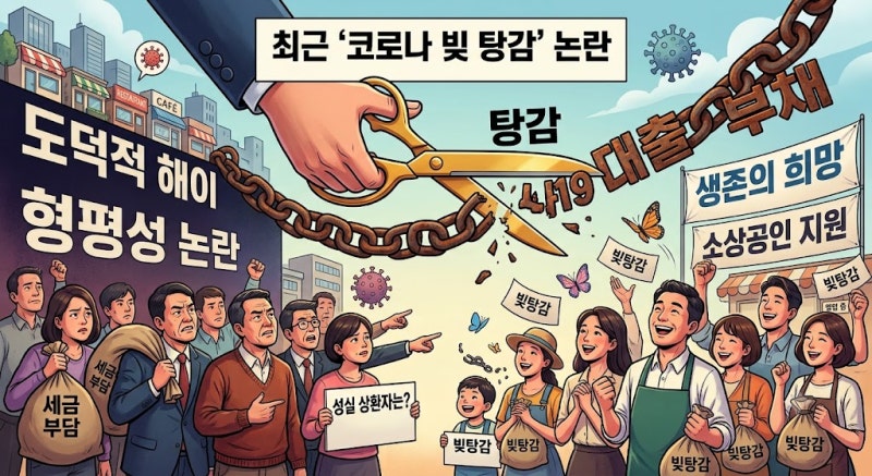 코로나 빚 탕감 논란 총정리! (새출발기금 지원 대상부터 도덕적 해이 쟁점까지)