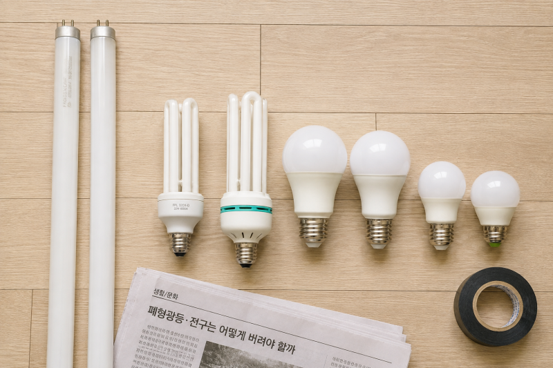 형광등 LED 전구 버리는 법, 일반쓰레기일까 분리수거일까