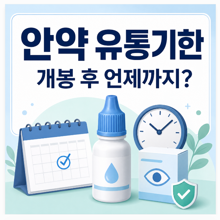 안약 유통기한, 개봉 후 한 달까지 써도 될까?