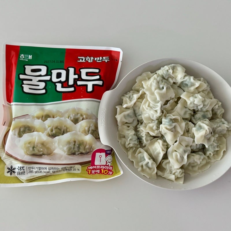 해태고향물만두 쫄깃한 고향만두물만두 요리