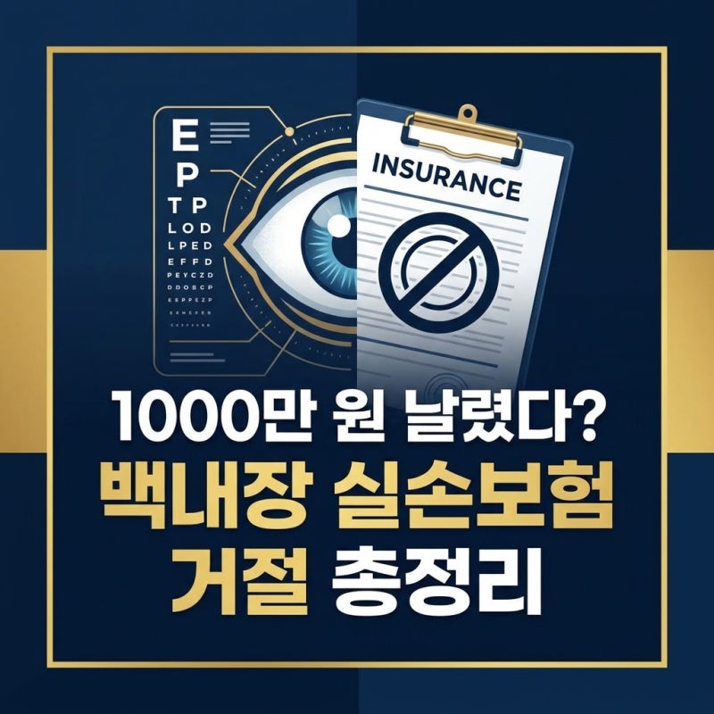 "1000만 원 날렸다?" 백내장 수술 실손보험금 지급 거절당하는 3가지 이유