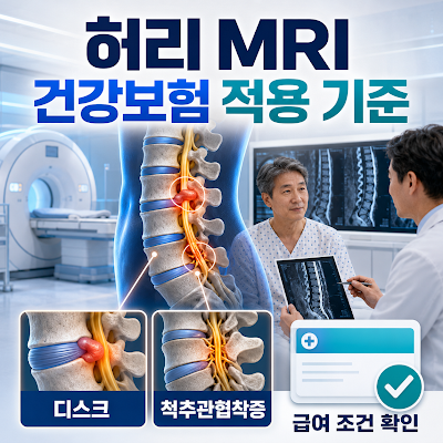 허리 MRI 건강보험 적용 기준｜디스크·협착증 급여 조건