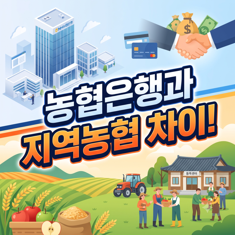 농협은행과 지역농협 차이! 예금자보호 1억·세금우대 변경까지 완벽 정리