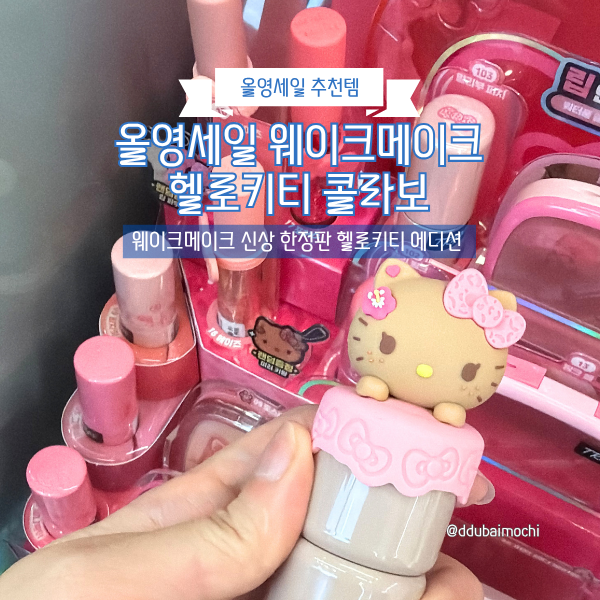 웨이크메이크 신상 한정판 헬로키티 에디션 올영세일 레오파드 컬렉션